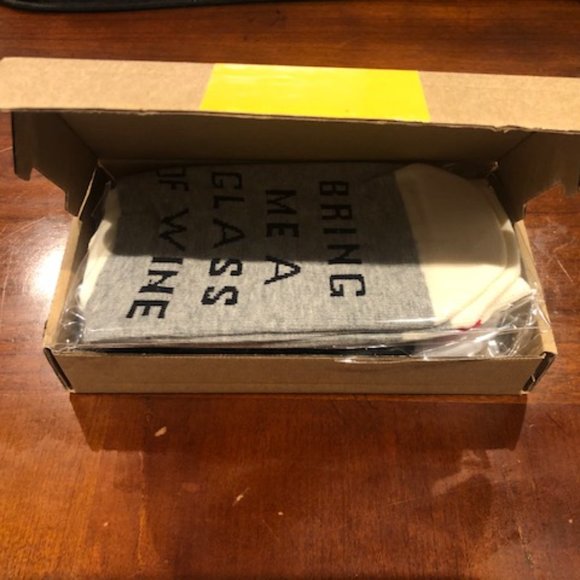 Bring Me A Glass Of Wine Socks - pair - Picture 3 of 7